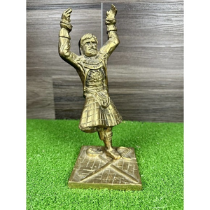 Handmade Brass Bearded soldier With Hands Raised Above made in‎ britian